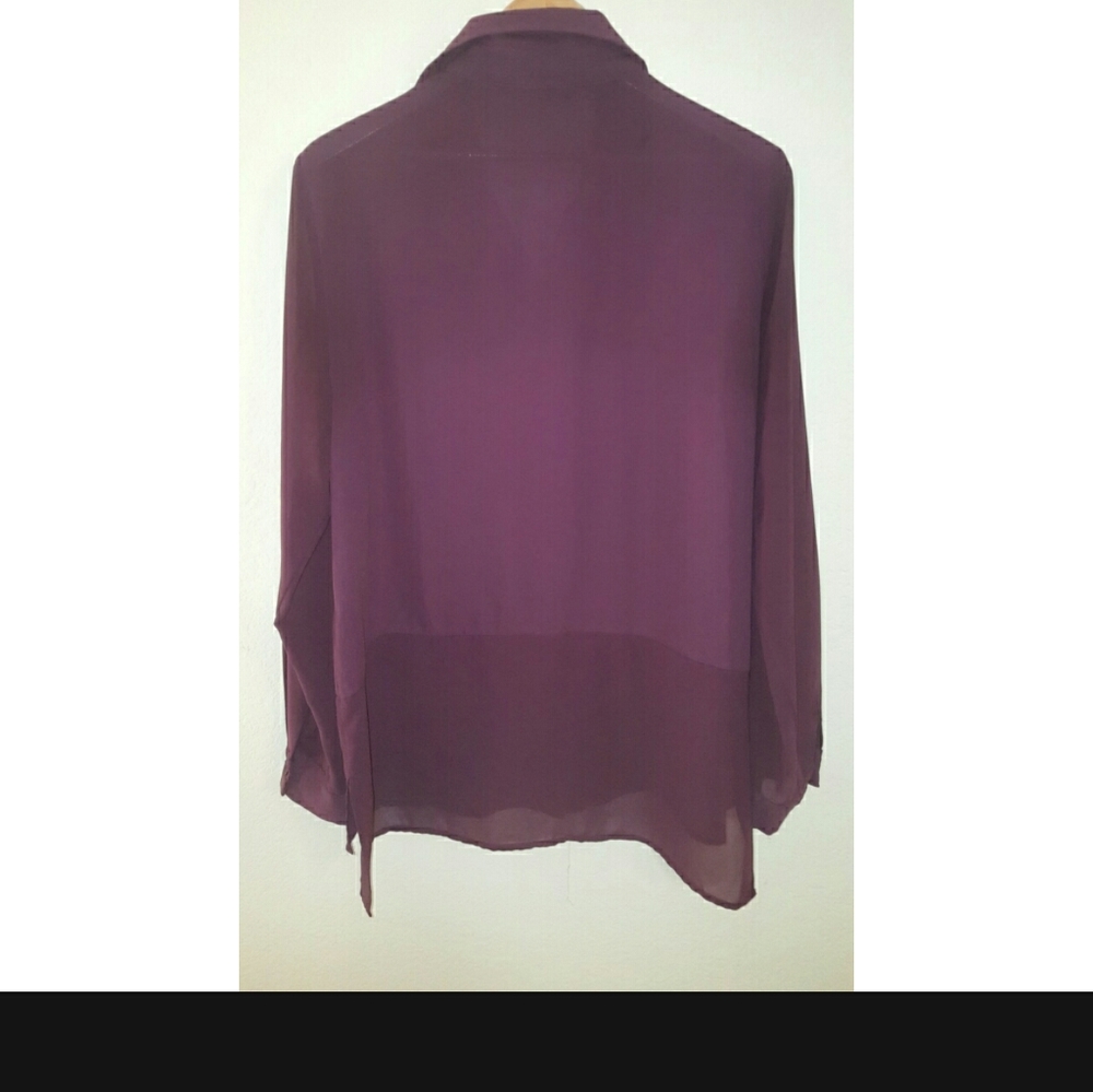 Sheer button down - Picture 2 of 4